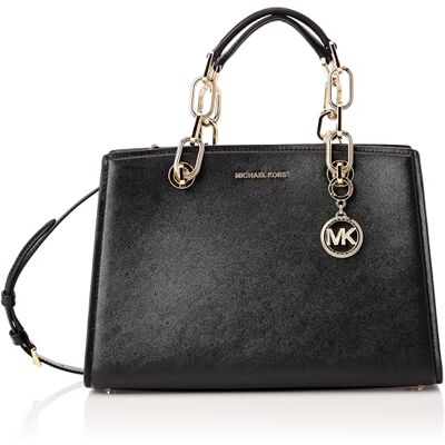 Michael Kors Cynthia skolväska för kvinnor, Svart, One Size, Cynthia skolväska Michael Kors Cynthia skolväska för kvinnor, Svart, One Size, Cynthia skolväska