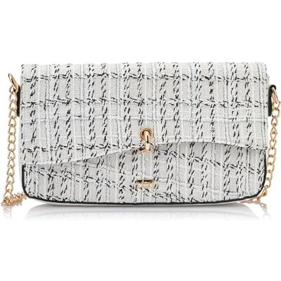 caspio dam aftonväska clutch, Vit flerfärgad, Einheitsgröße caspio dam aftonväska clutch, Vit flerfärgad, Einheitsgröße