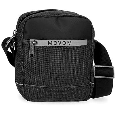 MOVOM Trimmed liten axelväska, svart, 15 x 19,5 x 6 cm, polyester, svart, liten axelväska, svart, Liten axelväska MOVOM Trimmed liten axelväska, svart, 15 x 19,5 x 6 cm, polyester, svart, liten axelväska, svart, Liten axelväska