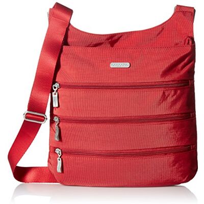Baggallini unisex adult Big Zipper Travel Crossbody cross body handbags, Red, One Size US Baggallini unisex adult Big Zipper Travel Crossbody cross body handbags, Red, One Size US