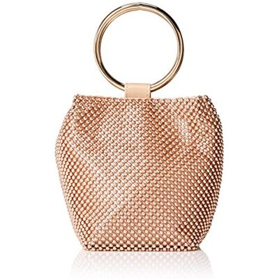 Jessica McClintock Gwen Ball Mesh Ring Wristlet Pouch Clutch dam Gwen boll nät ring handledsväska koppling Jessica McClintock Gwen Ball Mesh Ring Wristlet Pouch Clutch dam Gwen boll nät ring handledsväska koppling