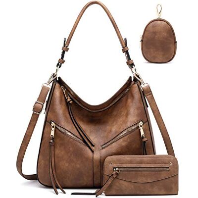 lapsting Hobo-väskor för kvinnor, handväskor, handväska, boho-axelväska, crossbody-handväskor, läderimitation, 3PCS 14inch-18inch lapsting Hobo-väskor för kvinnor, handväskor, handväska, boho-axelväska, crossbody-handväskor, läderimitation, 3PCS 14inch-18inch