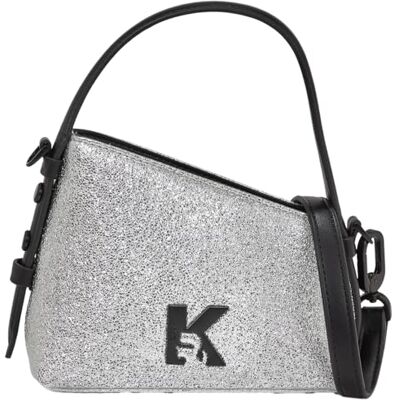 KARL LAGERFELD JEANS , Dam, Geo Mini Väska Läder Blankande, Silver, One size KARL LAGERFELD JEANS , Dam, Geo Mini Väska Läder Blankande, Silver, One size