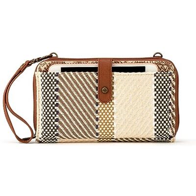 Sakroots Artist Circle Crossbody-väska för din smarttelefon i miljövänligt twill, avtagbar handledsrem, onesize Sakroots Artist Circle Crossbody-väska för din smarttelefon i miljövänligt twill, avtagbar handledsrem, onesize