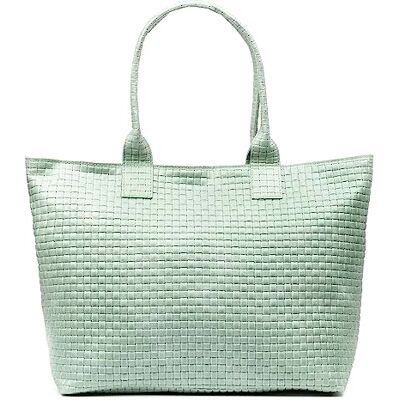 FIRENZE ARTEGIANI . Albisola axelväska för kvinnor äkta läder Finish Graverad mocka. 36,5x16x31 cm. Färg: Aquamarine Grön, Aquamarine Green, Utility FIRENZE ARTEGIANI . Albisola axelväska för kvinnor äkta läder Finish Graverad mocka. 36,5x16x31 cm. Färg: Aquamarine Grön, Aquamarine Green, Utility