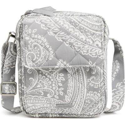 Vera Bradley Performance Twill Small Crossbody Purse, Cloud Gray Paisley Vera Bradley Performance Twill Small Crossbody Purse, Cloud Gray Paisley