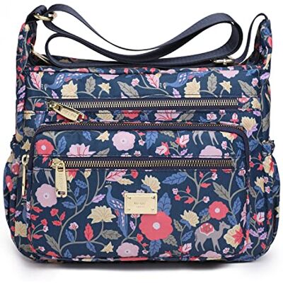 Pealwel kvinnor axelväska handväska rymlig flera fickor väska damer crossbody handväska tygväska topphandtag skolväska, Ss-mörkblå, Samtida Pealwel kvinnor axelväska handväska rymlig flera fickor väska damer crossbody handväska tygväska topphandtag skolväska, Ss-mörkblå, Samtida