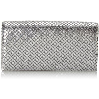 Jessica McClintock Aftonväska i metallnät, 11,4 x 19,1 x 5,1 cm, axelkedja ingår, Färg: silverfärger, Taille unique Jessica McClintock Aftonväska i metallnät, 11,4 x 19,1 x 5,1 cm, axelkedja ingår, Färg: silverfärger, Taille unique