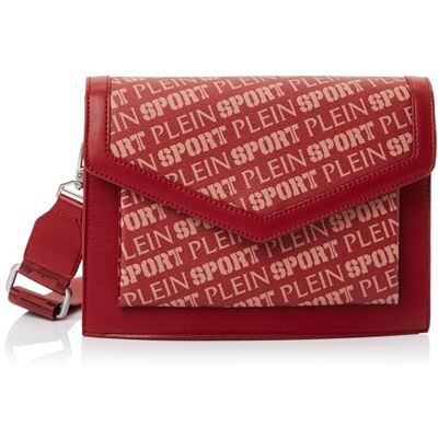 PLEIN SPORT Medium Flap Red Hill, Unisex Handväska, Vin, Vinröd PLEIN SPORT Medium Flap Red Hill, Unisex Handväska, Vin, Vinröd