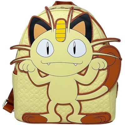 Loungefly Pokemon Meowth cosplay dam dubbel rem axelväska handväska, gul, medium, gUL, Medium Loungefly Pokemon Meowth cosplay dam dubbel rem axelväska handväska, gul, medium, gUL, Medium