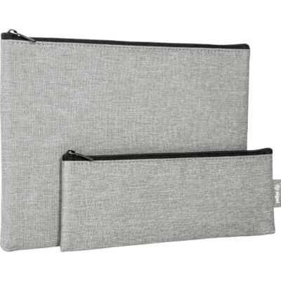 Sigel BA520 Väskorganiserings-set – återvunnen polyeten (RPET), syntetisk filt – ljusgrå – 25 x 18 x 1 cm/22 x 8 x 1 cm Sigel BA520 Väskorganiserings-set – återvunnen polyeten (RPET), syntetisk filt – ljusgrå – 25 x 18 x 1 cm/22 x 8 x 1 cm