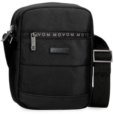 MOVOM Buster axelväska medium svart 17 x 22 x 6 cm polyester med detaljer i konstläder av Joumma väskor, svart, medium axelväska MOVOM Buster axelväska medium svart 17 x 22 x 6 cm polyester med detaljer i konstläder av Joumma väskor, svart, medium axelväska