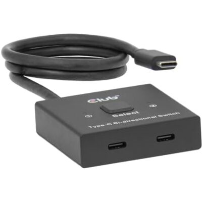 Club 3D CSV-2511 USB-C tvåriktad video 8k 60Hz+ data + PD-omkopplare Club 3D CSV-2511 USB-C tvåriktad video 8k 60Hz+ data + PD-omkopplare