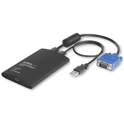 StarTech .com Bärbar bärbar dator crashvagn adapter, USB, VGA KVM-konsol, filöverföring och videoinspelning, fönster, Linux, MacOS, TAA StarTech .com Bärbar bärbar dator crashvagn adapter, USB, VGA KVM-konsol, filöverföring och videoinspelning, fönster, Linux, MacOS, TAA