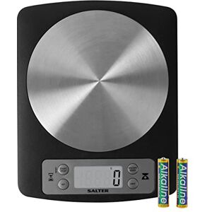 Salter 1136 BKSSDR digital köksvåg – lätt att rengöra skivplatta i rostfritt stål, magnetiska fötter, förvaras på kylskåpsdörren, klockskärm, ultratunt design, lägg till och vägfunktion, mät vätskor Salter 1136 BKSSDR digital köksvåg – lätt att rengöra skivplatta i rostfritt stål, magnetiska fötter, förvaras på kylskåpsdörren, klockskärm, ultratunt design, lägg till och vägfunktion, mät vätskor