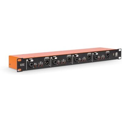 Palmer BRIDGE 4A+ Active 4-kanals direkt låda (DI)/linje-isoleringslåda, 19" rackmonterbar Palmer BRIDGE 4A+ Active 4-kanals direkt låda (DI)/linje-isoleringslåda, 19" rackmonterbar
