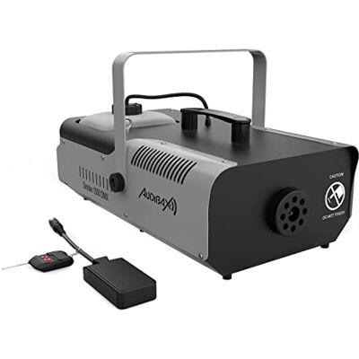 Audibax Smoke 1500 DMX rökmaskin med DMX-anslutning dimmmaskin med fjärrkontroll 1 500 W effekt 2 l kapacitet 295 m3 rök per minut 8 min uppvärmning Audibax Smoke 1500 DMX rökmaskin med DMX-anslutning dimmmaskin med fjärrkontroll 1 500 W effekt 2 l kapacitet 295 m3 rök per minut 8 min uppvärmning