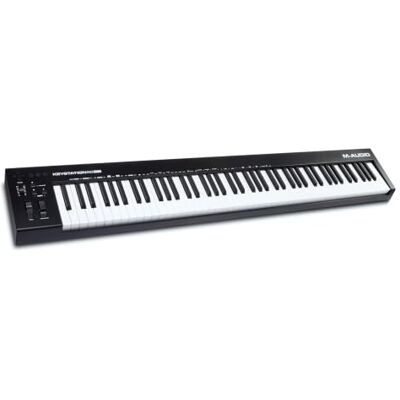 M-Audio Keystation 88 MK3 USB MIDI-Kontroller Semi-Viktad 88-Tangenters Keyboardkontroller, för Virtuella Synthar, DAW-Programvara Ingår M-Audio Keystation 88 MK3 USB MIDI-Kontroller Semi-Viktad 88-Tangenters Keyboardkontroller, för Virtuella Synthar, DAW-Programvara Ingår
