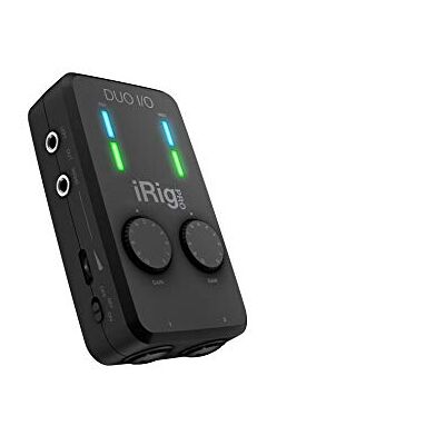 IK Multimedia IP-IRIG-PRODUOIO-IN Mobil ljud/MIDI-gränssnitt, svart, 2 kanaler IK Multimedia IP-IRIG-PRODUOIO-IN Mobil ljud/MIDI-gränssnitt, svart, 2 kanaler
