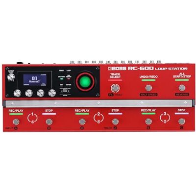 Boss RC-600 Loop Station flaggskeppet golvplacerad looper med nästa nivå ljud och flexibilitet 6 frasspår i stereo 9 fotomkopplare massivt med inbyggda effekter 2 XLR mikrofoner Boss RC-600 Loop Station flaggskeppet golvplacerad looper med nästa nivå ljud och flexibilitet 6 frasspår i stereo 9 fotomkopplare massivt med inbyggda effekter 2 XLR mikrofoner