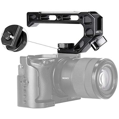 UURig R005 Lätt aluminiumlegering kamera het sko topphandtag, universell video stabiliserande rigg med 3 kalla skoadaptrar för att montera mikrofon, LED-ljus, skärm, enkla bilder med låg vinkel. UURig R005 Lätt aluminiumlegering kamera het sko topphandtag, universell video stabiliserande rigg med 3 kalla skoadaptrar för att montera mikrofon, LED-ljus, skärm, enkla bilder med låg vinkel.