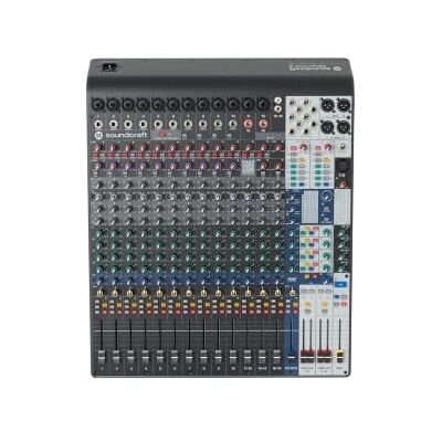 Soundcraft Signature Plus 16 analog mixer med DBX-kompression, Lexicon FX 16 kanaler, DBX OverEasy kompressorer med en knapp, Sapphyre EQ, Lexicon hårdvara FX, USB-anslutning, SSM mätare, Talkback Soundcraft Signature Plus 16 analog mixer med DBX-kompression, Lexicon FX 16 kanaler, DBX OverEasy kompressorer med en knapp, Sapphyre EQ, Lexicon hårdvara FX, USB-anslutning, SSM mätare, Talkback