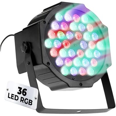 tempo di saldi RGB-projektor, 36 färger LED-stroboskoplampa, nattklubbseffekt, ljudsensor tempo di saldi RGB-projektor, 36 färger LED-stroboskoplampa, nattklubbseffekt, ljudsensor