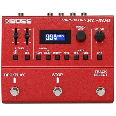 Boss RC-500 Loop Station avancerad tvåspårs looper med inbyggda mixningsmöjligheter och djupgående kontrollmöjligheter klassledande ljudkvalitet 16 allsidiga trumset Boss RC-500 Loop Station avancerad tvåspårs looper med inbyggda mixningsmöjligheter och djupgående kontrollmöjligheter klassledande ljudkvalitet 16 allsidiga trumset