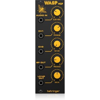 Behringer WASP VCF Eurorack flerlägesfiltermodul, legendarisk analog "Wasp Deluxe" ljuddesignverktyg för synthesizers och musikproduktion Behringer WASP VCF Eurorack flerlägesfiltermodul, legendarisk analog "Wasp Deluxe" ljuddesignverktyg för synthesizers och musikproduktion