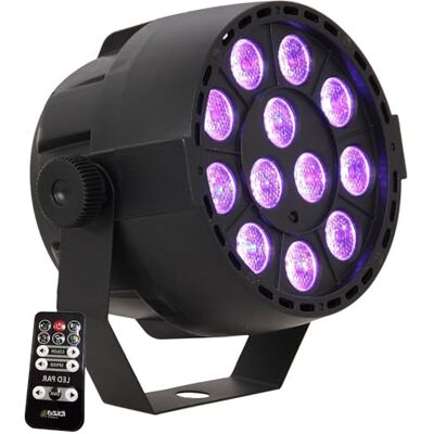 Ibiza PAR-MINI-RGB3 PAR-strålkastare med 12 RGB-lysdioder på 3 W vardera 3-IN-1 med strobeffekt Svart Ibiza PAR-MINI-RGB3 PAR-strålkastare med 12 RGB-lysdioder på 3 W vardera 3-IN-1 med strobeffekt Svart