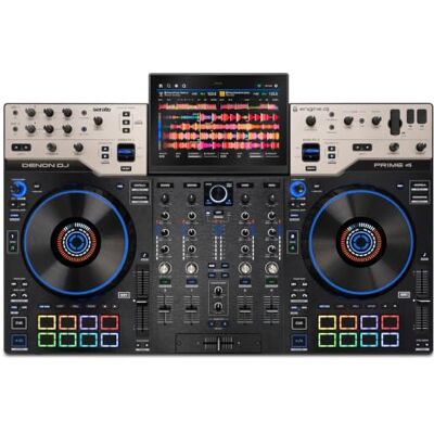 Denon PRIME 4 G2 standalone DJ-kontroller med inbyggd Stems-rendering 4 deck, multi-zone MPCe-pads, FX-paddlar, inbyggt DMX-gränssnitt, Wi-Fi-streaming, Bluetooth, 8" jogghjul Denon PRIME 4 G2 standalone DJ-kontroller med inbyggd Stems-rendering 4 deck, multi-zone MPCe-pads, FX-paddlar, inbyggt DMX-gränssnitt, Wi-Fi-streaming, Bluetooth, 8" jogghjul