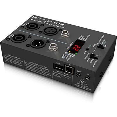 Behringer CT200 Mikroprocessorstyrd 8-i-1 kabeltestare Behringer CT200 Mikroprocessorstyrd 8-i-1 kabeltestare