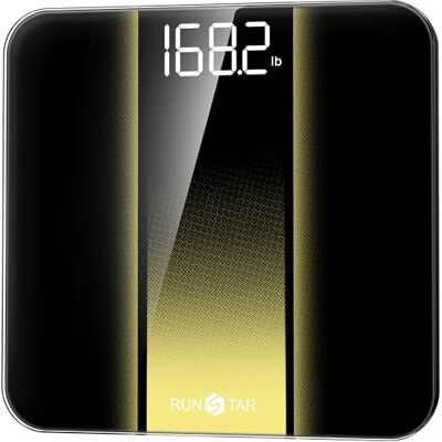RUNSTAR High-Precision Digital Personal Scale, Easy to Read LED Display, Accurate Scale with 6mm Tempered Glass, 180kg/400lb RUNSTAR High-Precision Digital Personal Scale, Easy to Read LED Display, Accurate Scale with 6mm Tempered Glass, 180kg/400lb