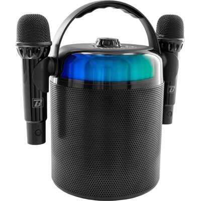 BoomToneDJ Bärbar karaokehögtalare med LED, Bluetooth, röstväxlare BoomTone DJ Star Voice. Levereras med 2 trådlösa mikrofoner + effekter. Perfekt för privata fester, barnfödelsedagar och underhållning. BoomToneDJ Bärbar karaokehögtalare med LED, Bluetooth, röstväxlare BoomTone DJ Star Voice. Levereras med 2 trådlösa mikrofoner + effekter. Perfekt för privata fester, barnfödelsedagar och underhållning.