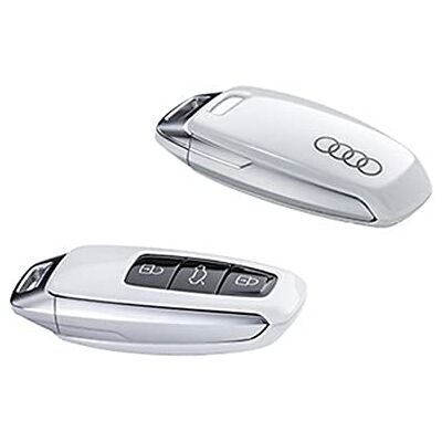Audi 4N0071208AS9R nyckelskydd, med ringlogotyp, endast för nyckel 8Y0959754 4N0959754 (slätvit) Audi 4N0071208AS9R nyckelskydd, med ringlogotyp, endast för nyckel 8Y0959754 4N0959754 (slätvit)