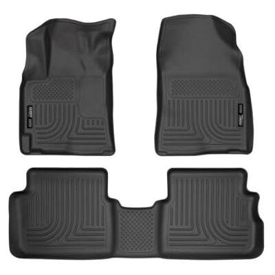 Husky Liners Weatherbeater Floor Mats Fits 2009-2013 Toyota Corolla/Matrix, 2009-2010 Pontiac Vibe Front & 2nd Row, 3-pc Black 98531 Husky Liners Weatherbeater Floor Mats Fits 2009-2013 Toyota Corolla/Matrix, 2009-2010 Pontiac Vibe Front & 2nd Row, 3-pc Black 98531