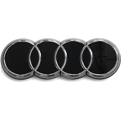 Audi 89A071801 ringar tecken kylargrill Black Edition Emblem Blackline logotyp, svart Audi 89A071801 ringar tecken kylargrill Black Edition Emblem Blackline logotyp, svart