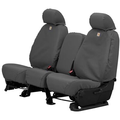 Covercraft Carhartt SeatSaver främre raden anpassat sätesskydd för utvalda Chevrolet/GMC-modeller – ankväv (grus) – SSC3458CAGY Covercraft Carhartt SeatSaver främre raden anpassat sätesskydd för utvalda Chevrolet/GMC-modeller – ankväv (grus) – SSC3458CAGY