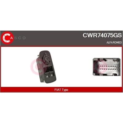 Casco CWR74075GS Glastringsbrytare Fca Casco CWR74075GS Glastringsbrytare Fca