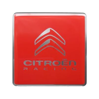 4R Quattroerre.it Citroen Racing 3D-logotypklistermärke, röd, 52 mm 4R Quattroerre.it Citroen Racing 3D-logotypklistermärke, röd, 52 mm