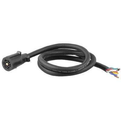 CURT 56601 Ersättning 7-stifts RV Blad Trailer Ledningssele Plugg, 6 fot trubbiga ledningar CURT 56601 Ersättning 7-stifts RV Blad Trailer Ledningssele Plugg, 6 fot trubbiga ledningar
