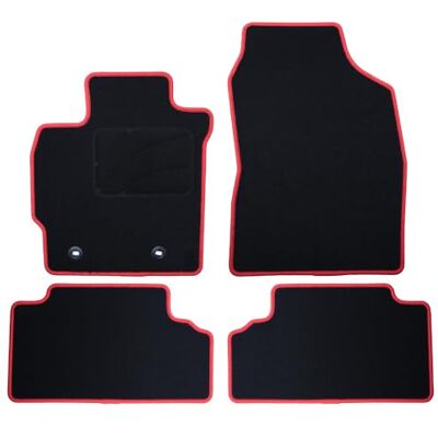 OCCDESIGN Skräddarsydd matta Toyota Auris (2007–2013) 5 st röd kant OCCDESIGN Skräddarsydd matta Toyota Auris (2007–2013) 5 st röd kant