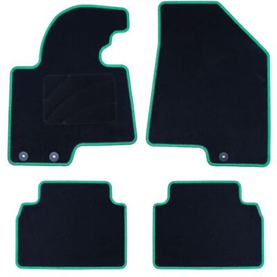 OCC DESIGN Skräddarsydd Kia Sportage Matta (2010-2016) 5Pz Ribet Grön OCC DESIGN Skräddarsydd Kia Sportage Matta (2010-2016) 5Pz Ribet Grön