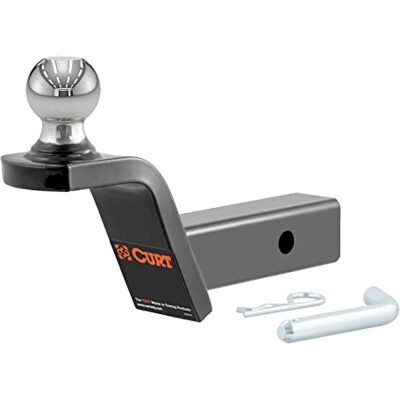 CURT 45155 Fusion Trailer Hitch Mount with 2-Inch Ball & Pin, Fits 2-In Receiver, 7,500 lbs, 2" Rise CURT 45155 Fusion Trailer Hitch Mount with 2-Inch Ball & Pin, Fits 2-In Receiver, 7,500 lbs, 2" Rise