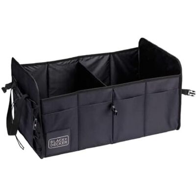 Black & Decker Trunk Storage Box – 59 x 36 x 30 cm – 2 fack – extra sidofack – med handtag – svart Black & Decker Trunk Storage Box – 59 x 36 x 30 cm – 2 fack – extra sidofack – med handtag – svart