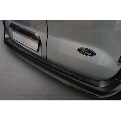 Avisa Matt svart rostfritt stål bakre stötfångarskydd kompatibelt med Ford Transit Courier II/Tourneo Courier II 2023- "Riffled Plate Avisa Matt svart rostfritt stål bakre stötfångarskydd kompatibelt med Ford Transit Courier II/Tourneo Courier II 2023- "Riffled Plate