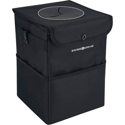 S SUMEX Sumex Papperskorg bil med lock hängande bilsoppåse med vikbara och bärbara förvaringsfickor stor kapacitet 12 l papperskorg mått 20 x 20 x 30 cm S SUMEX Sumex Papperskorg bil med lock hängande bilsoppåse med vikbara och bärbara förvaringsfickor stor kapacitet 12 l papperskorg mått 20 x 20 x 30 cm