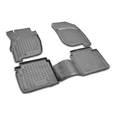 LEMENT E perfekt passform premium 3D gummimattor golvmattor lämpliga för Mitsubishi Galant 2004–>, 4 TLG. Grå LEMENT E perfekt passform premium 3D gummimattor golvmattor lämpliga för Mitsubishi Galant 2004–>, 4 TLG. Grå