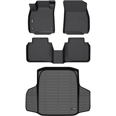 HAFIDI ®-Floor Mats & Cargo Liner Custom Set for Honda Accord 2023-2026 (Include Hybrid) All Weather Protection TPE Full Set Automotive Floor Liner Accessories Black HAFIDI ®-Floor Mats & Cargo Liner Custom Set for Honda Accord 2023-2026 (Include Hybrid) All Weather Protection TPE Full Set Automotive Floor Liner Accessories Black