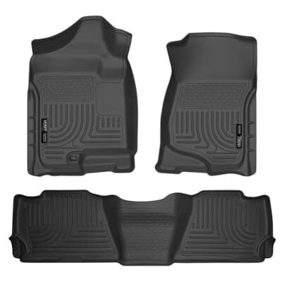 Husky Liners Weatherbeater Floor Mats Fits 2007-2014 Chevrolet Suburban 1500 & GMC Yukon XL1500; 2007-2013 Cadillac Escalade EXT & Chevrolet Avalanche Front & 2nd Row, 3-pc Black 98261 Husky Liners Weatherbeater Floor Mats Fits 2007-2014 Chevrolet Suburban 1500 & GMC Yukon XL1500; 2007-2013 Cadillac Escalade EXT & Chevrolet Avalanche Front & 2nd Row, 3-pc Black 98261